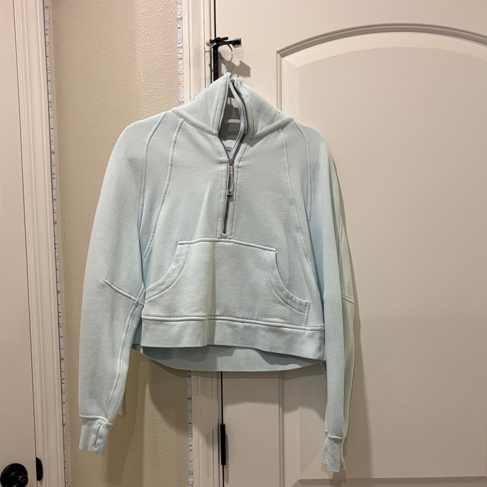 lululemon athletica Light Blue Cowl Neck Sweater